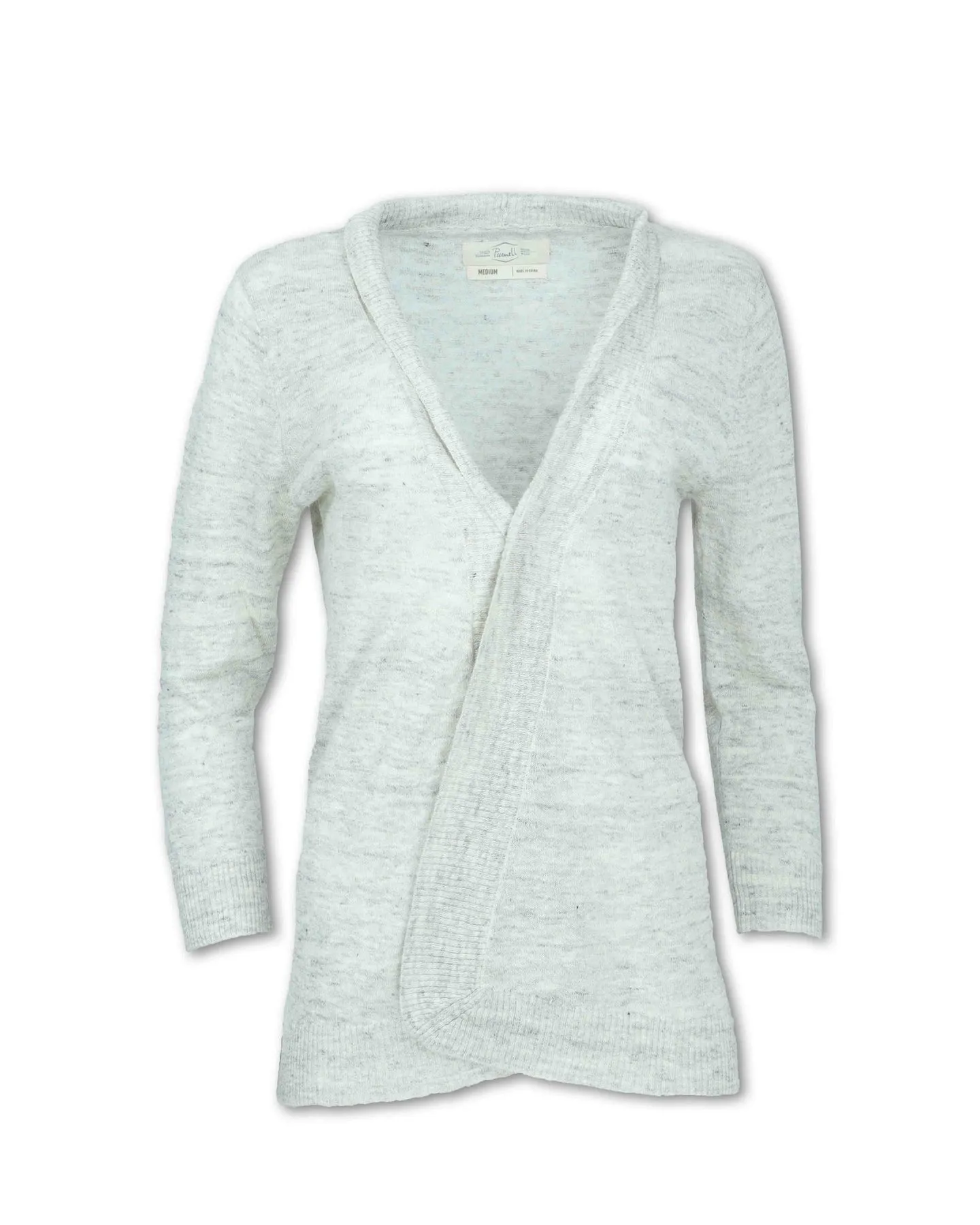 Heathered Flax Blend Knit Cardigan - SALE