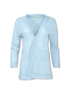Heathered Flax Blend Knit Cardigan - SALE