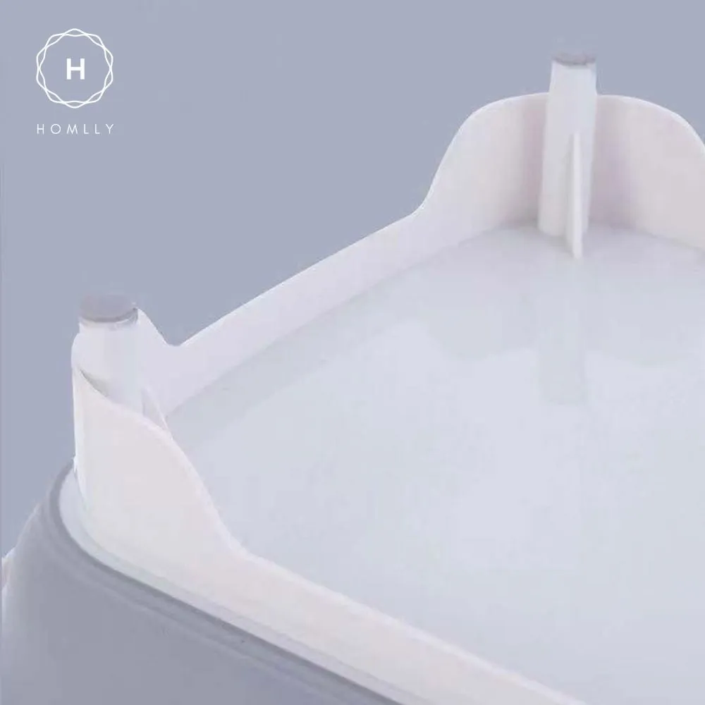 Homlly 4 in 1 Collapsible Colander Cutting Board with Dish Tub