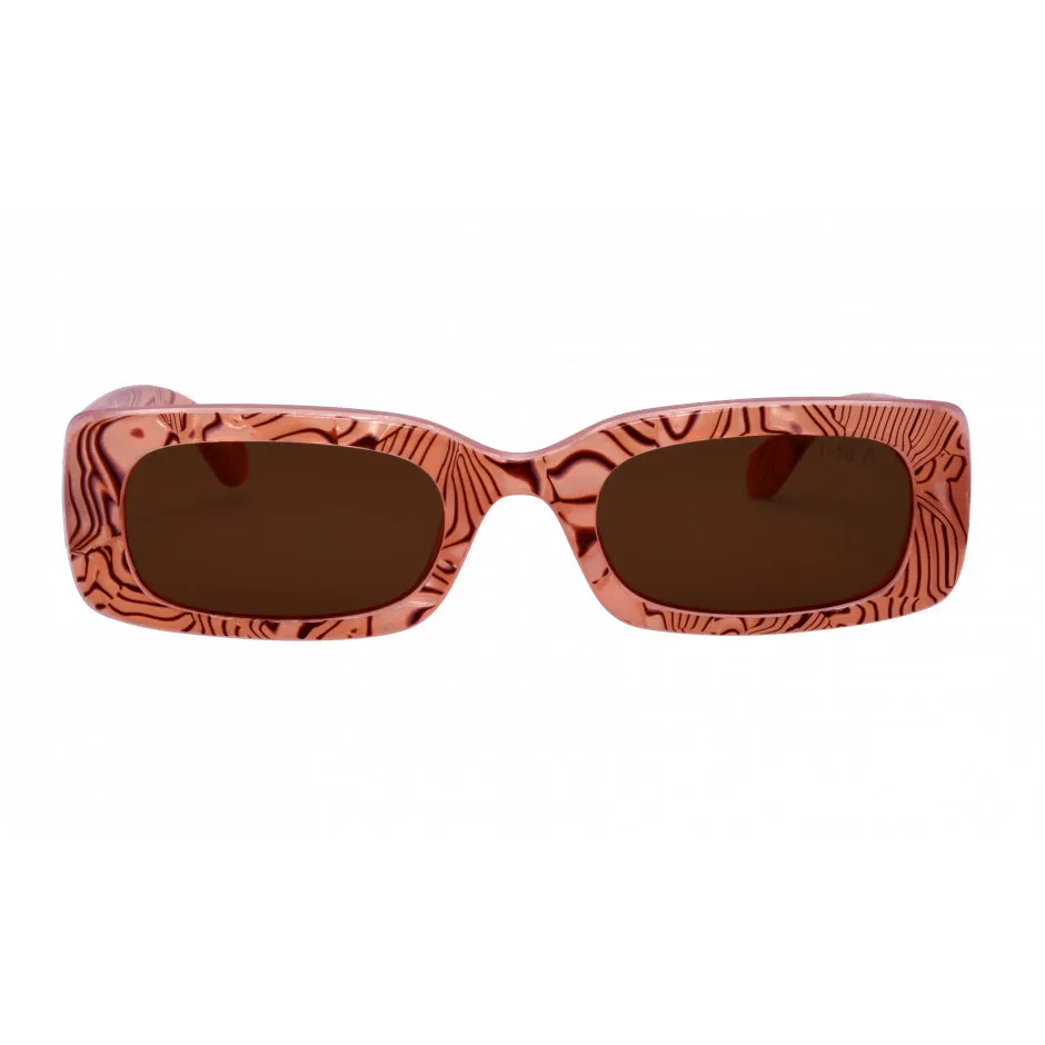 I-SEA Sunglasses - Supernova - Pearl & Brown Lens