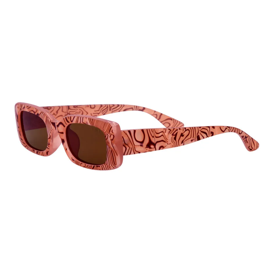 I-SEA Sunglasses - Supernova - Pearl & Brown Lens
