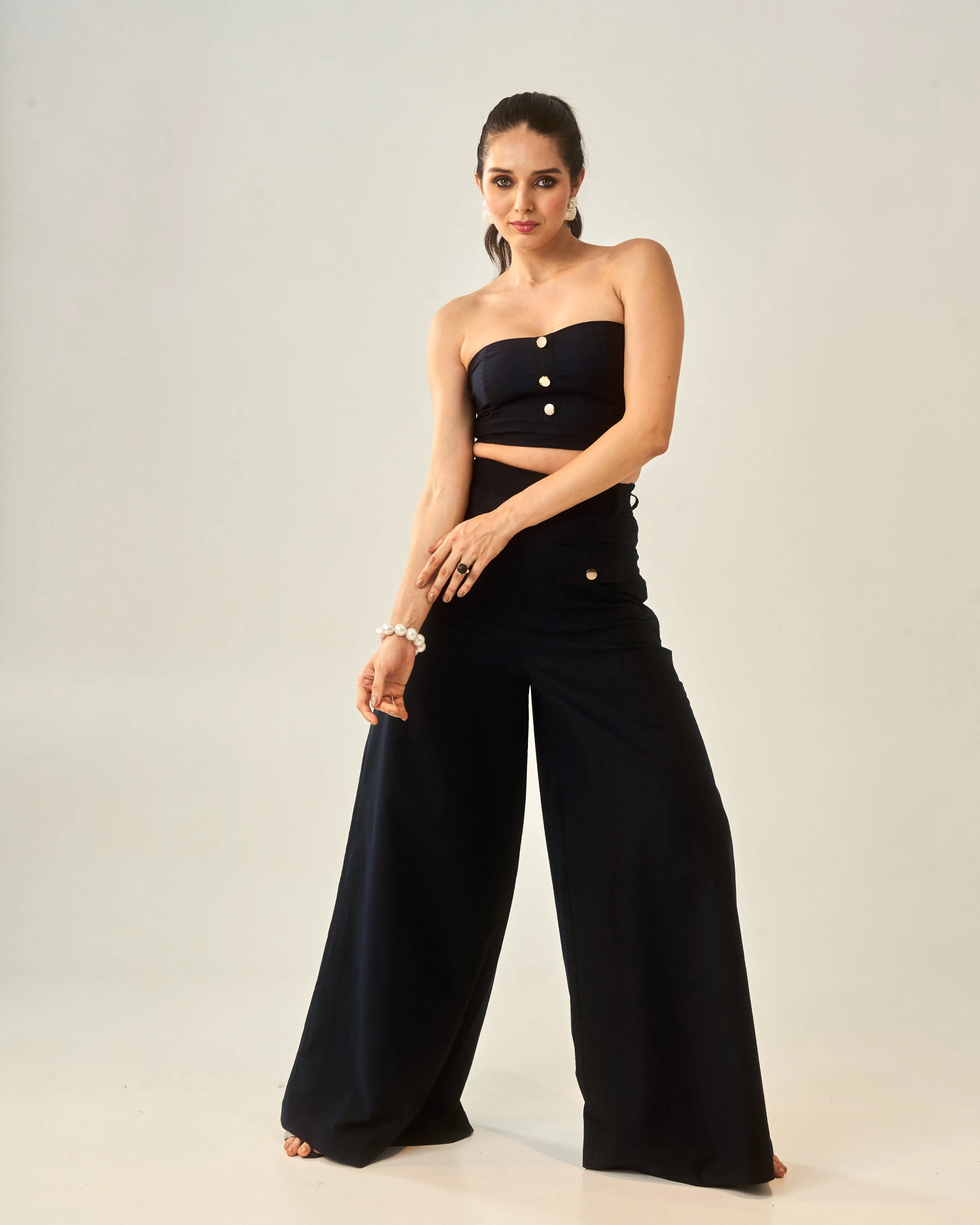 Indigo Blossom Soft Corduroy Co-ord set
