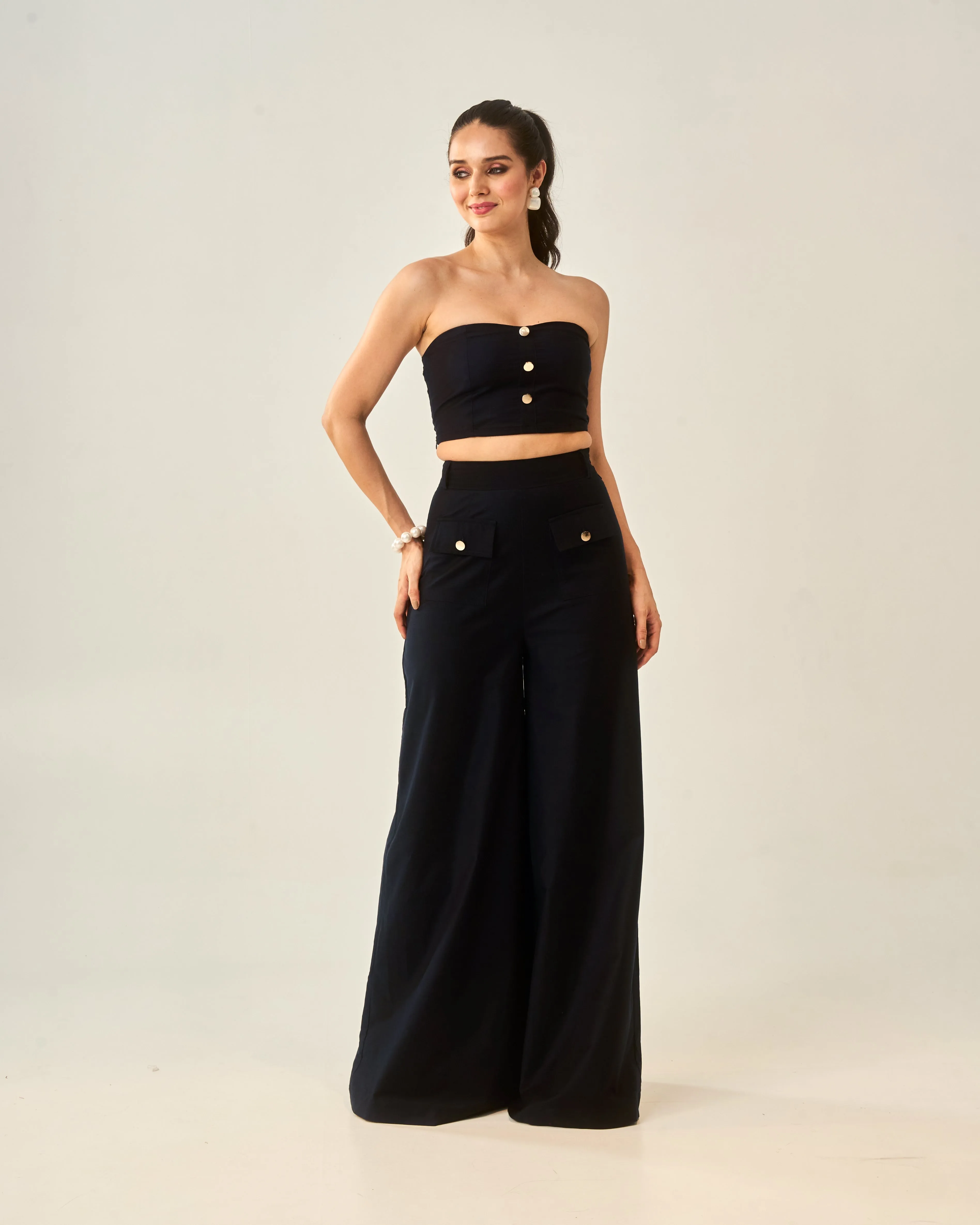 Indigo Blossom Soft Corduroy Co-ord set