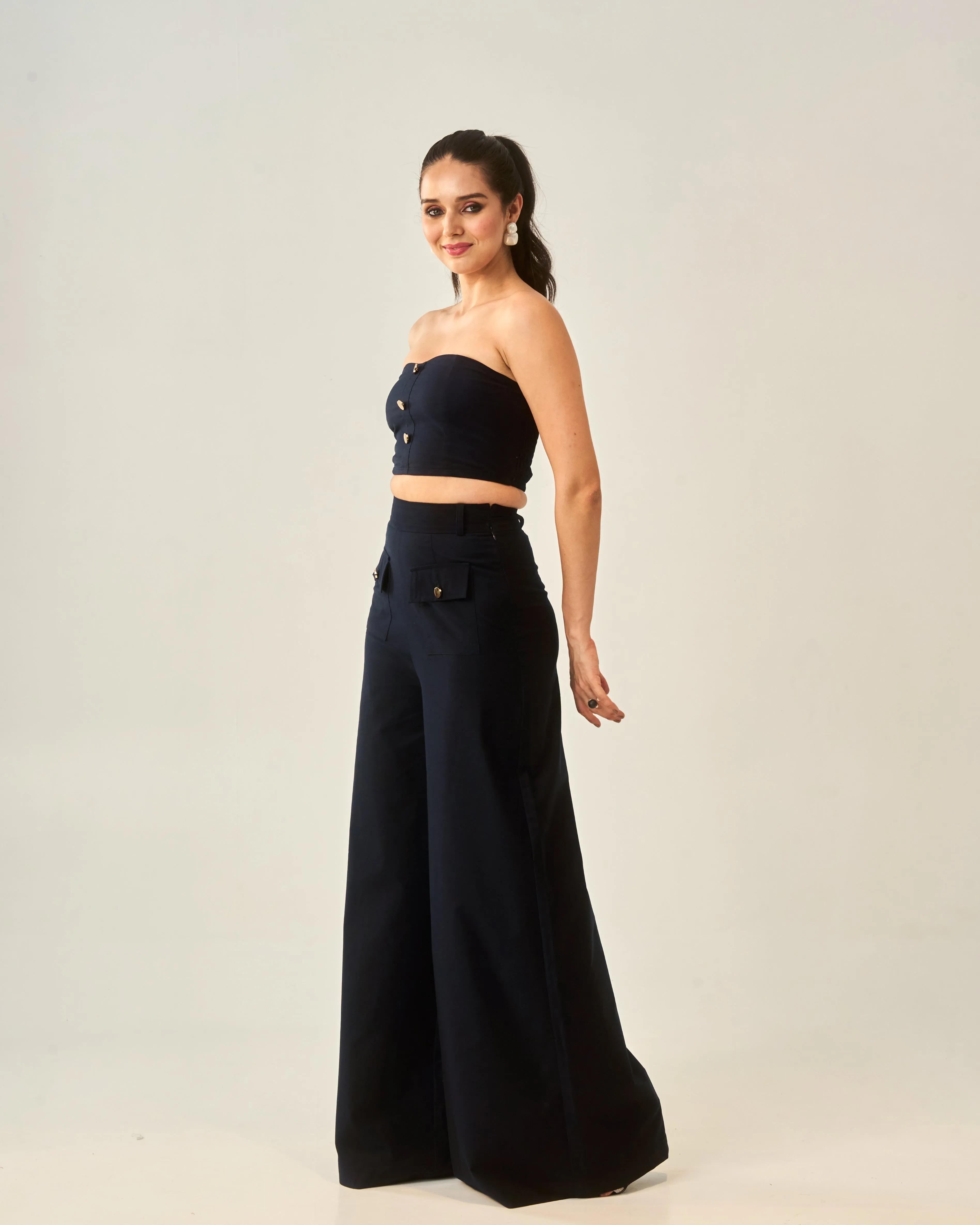 Indigo Blossom Soft Corduroy Co-ord set