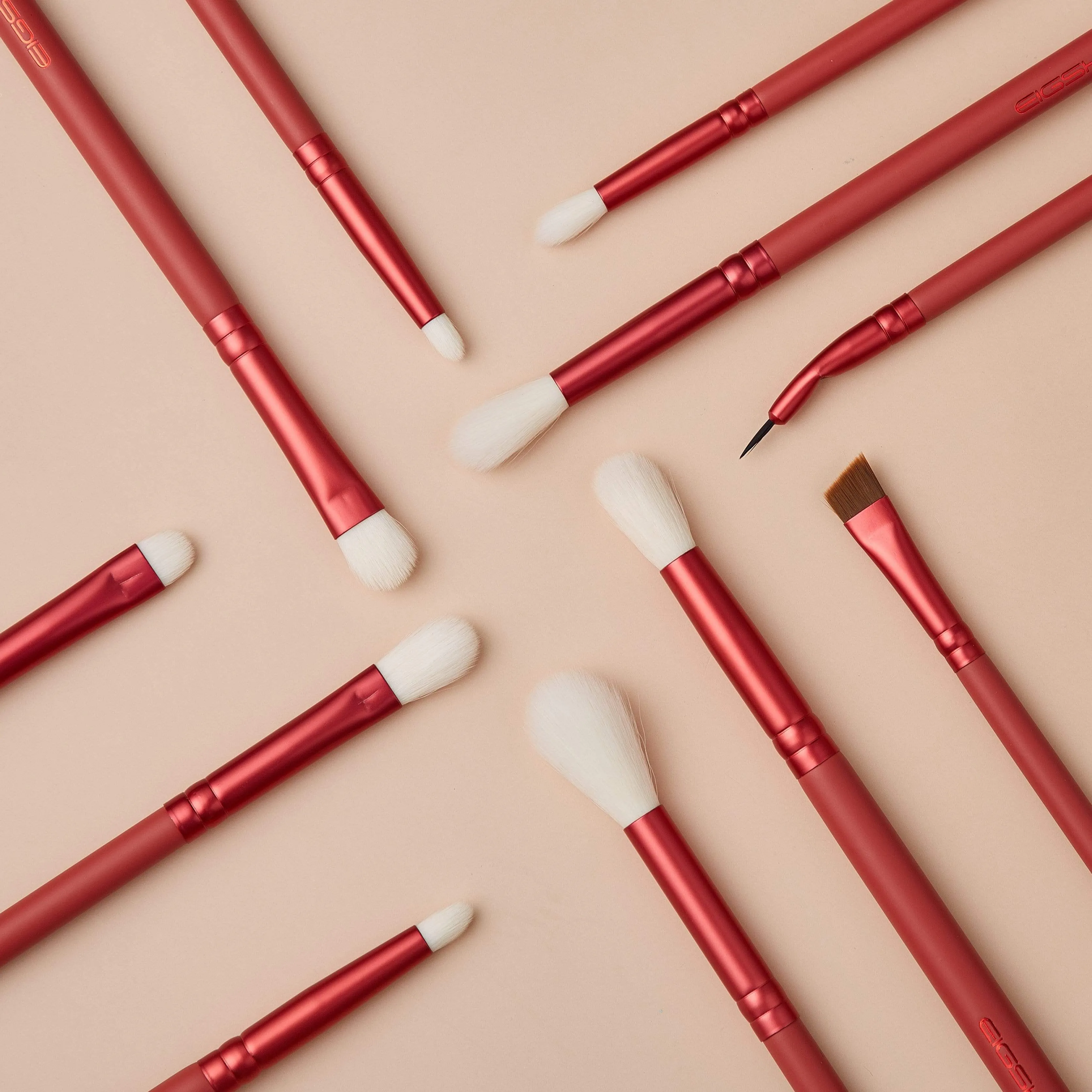 JADE SERIES - 11 PCS EYE BRUSH KIT - AGATE RED