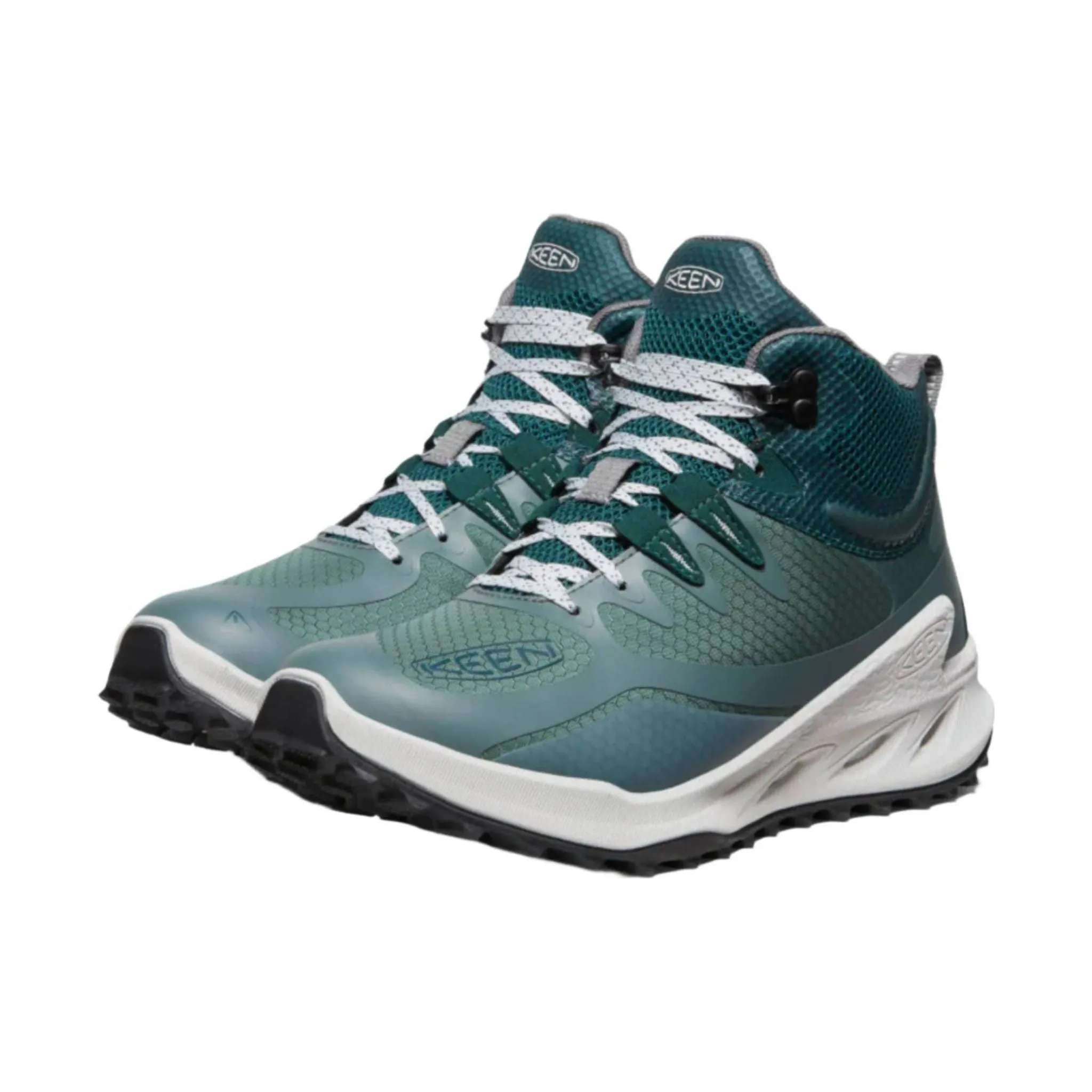 KEEN Women's Zionic Waterproof Hiking Boots - Dark Forest/Sea Moss