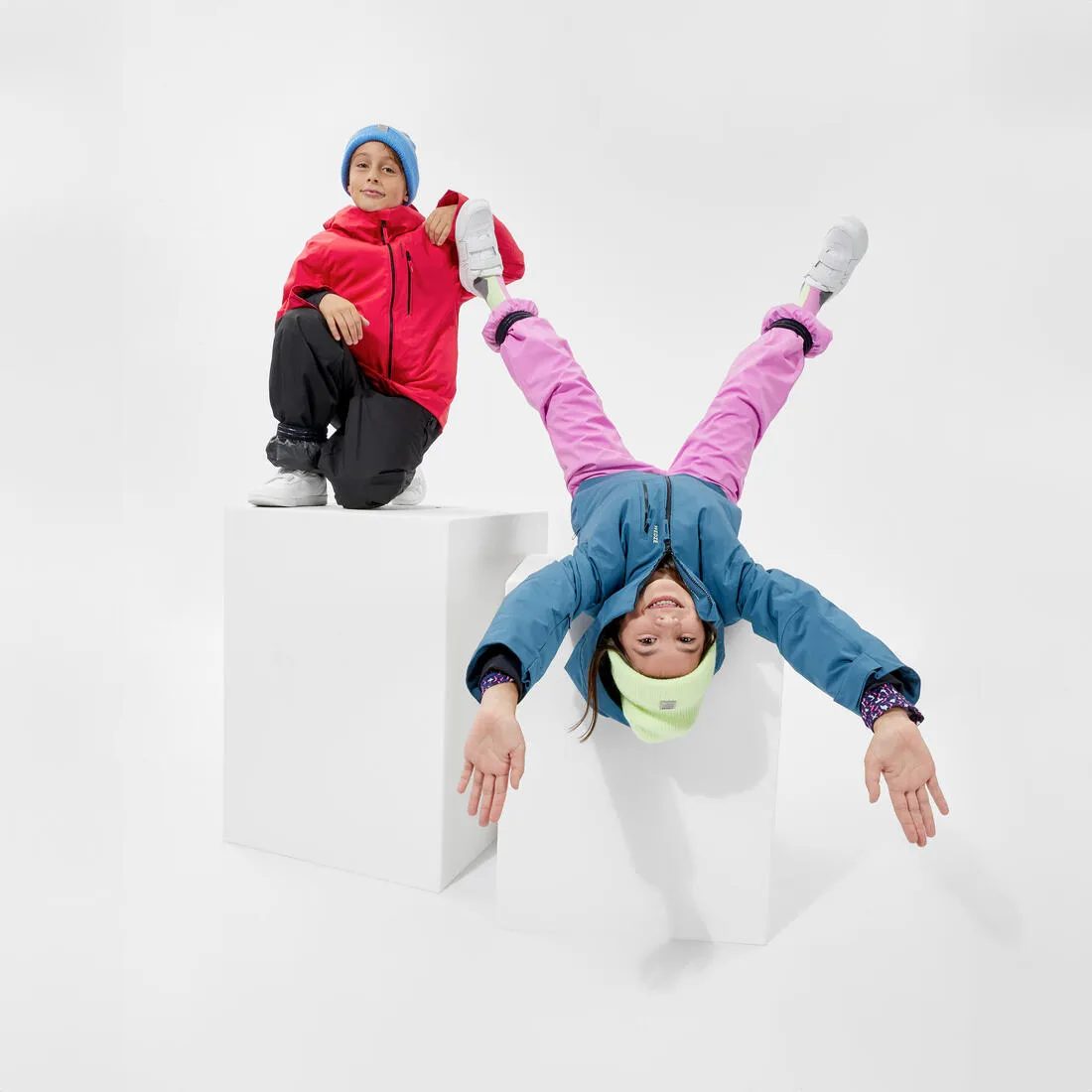 KIDS’ WARM AND WATERPROOF SKI TROUSERS - 500 PNF BLACK