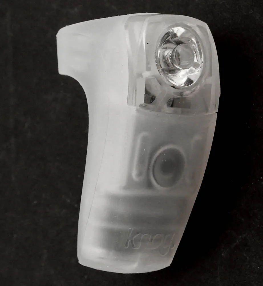 KNOG BOOMER 1 Red LED Bike Rear Light Translucent 7 Lumens 3 Mode 600m Vis NEW