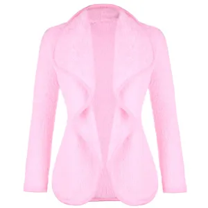 Lambswool Long Sleeve Jacket Coat Womens