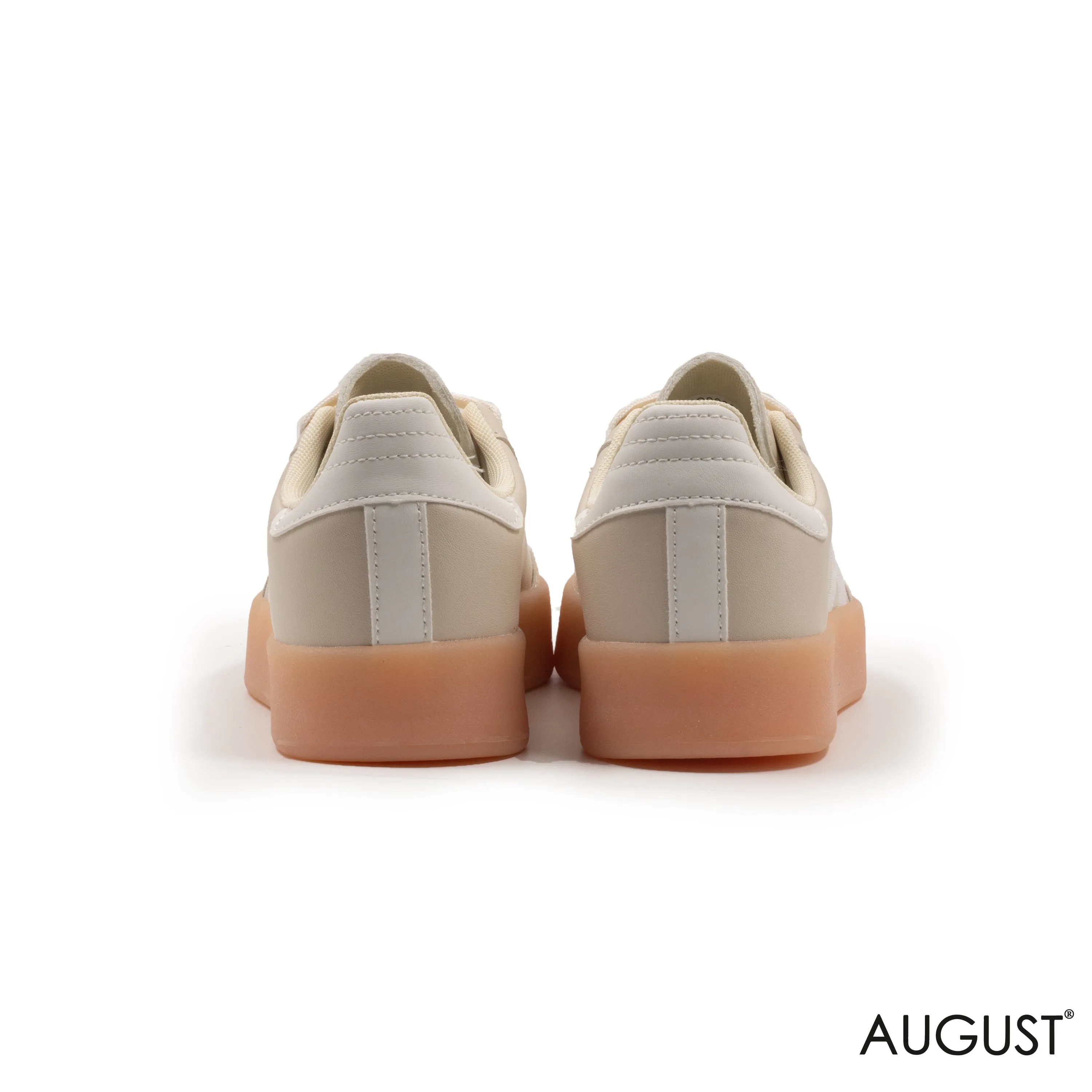 LEATHER SNEAKERSSPORTY STRIPE RUBBER SOLE