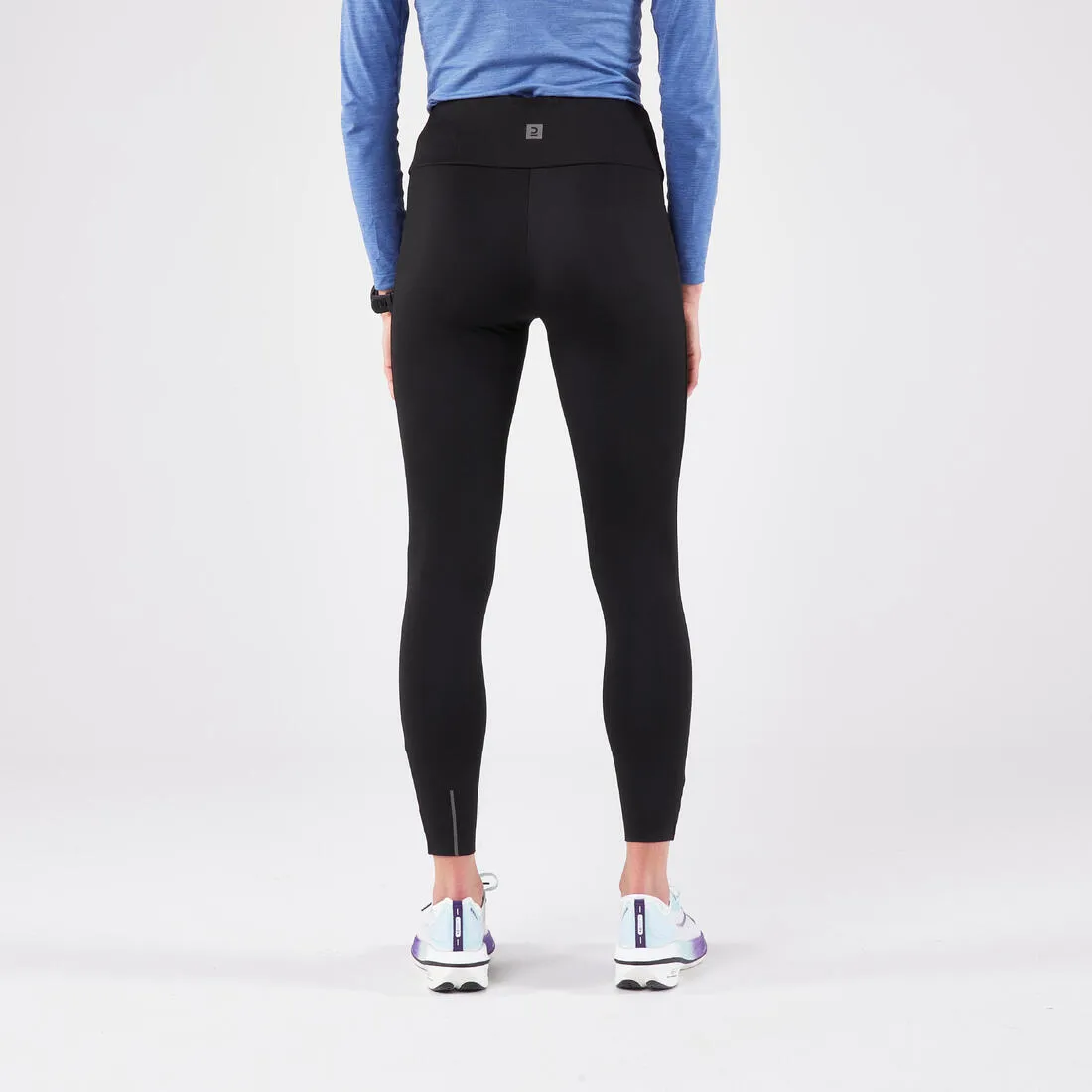 Legging de running chaud femme - KIPRUN Run 100 Warm Noir