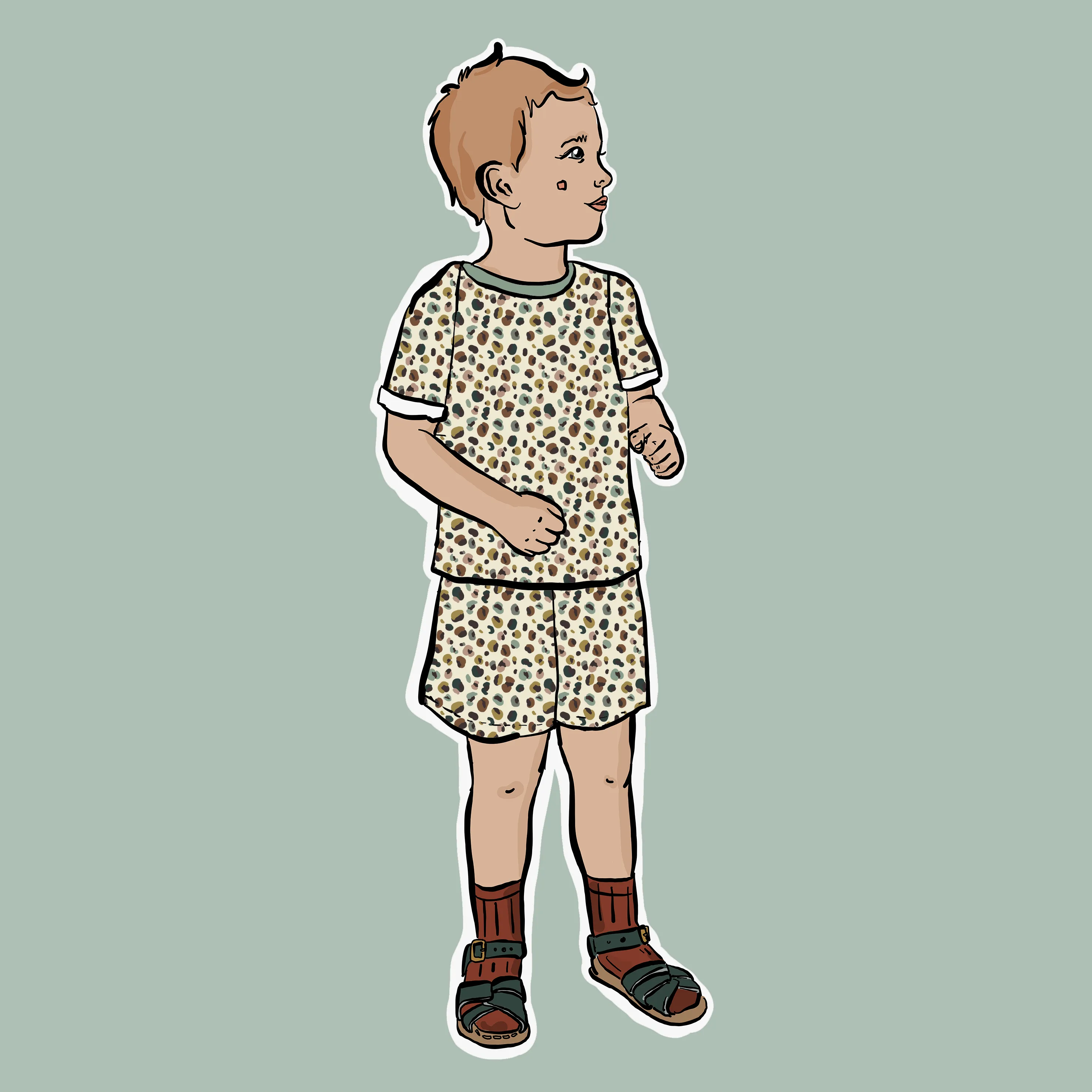 Leopard Summer Short Set