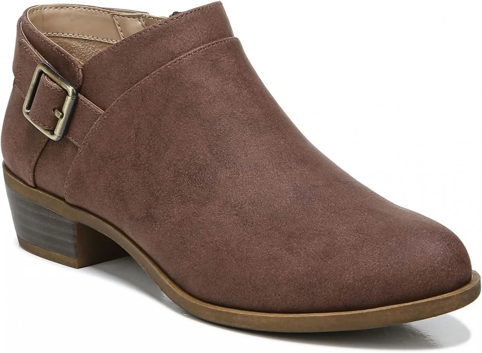Lifestride Womens Alexi Ankle Boots H7962S1 Dark Tan Brown 9M