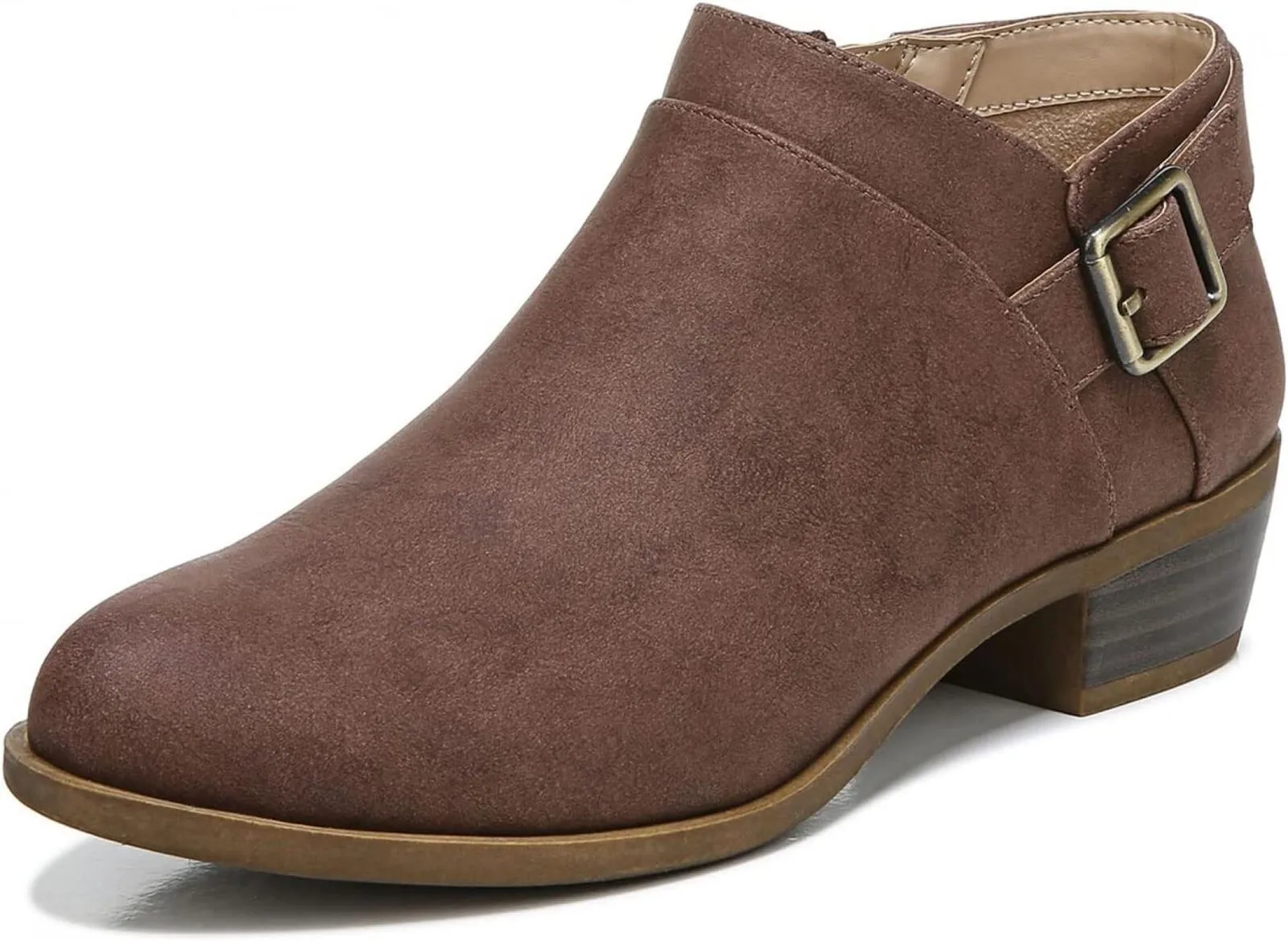 Lifestride Womens Alexi Ankle Boots H7962S1 Dark Tan Brown 9M
