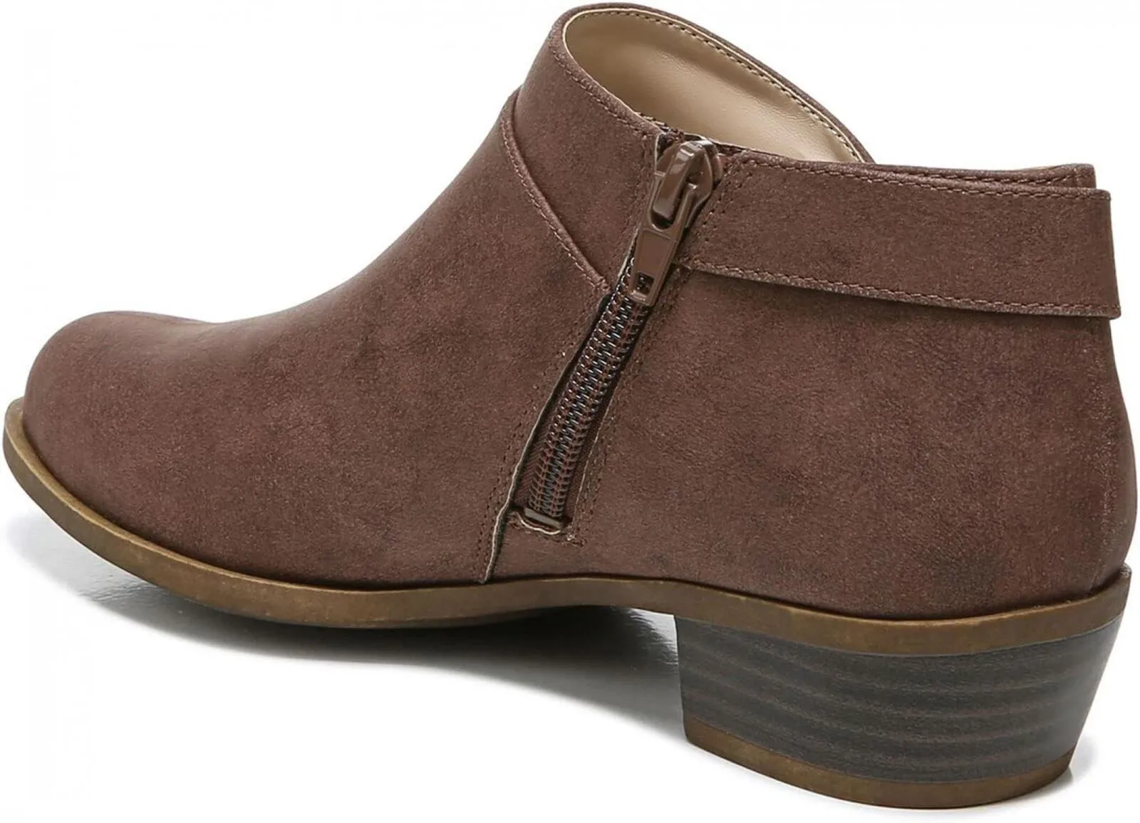 Lifestride Womens Alexi Ankle Boots H7962S1 Dark Tan Brown 9M