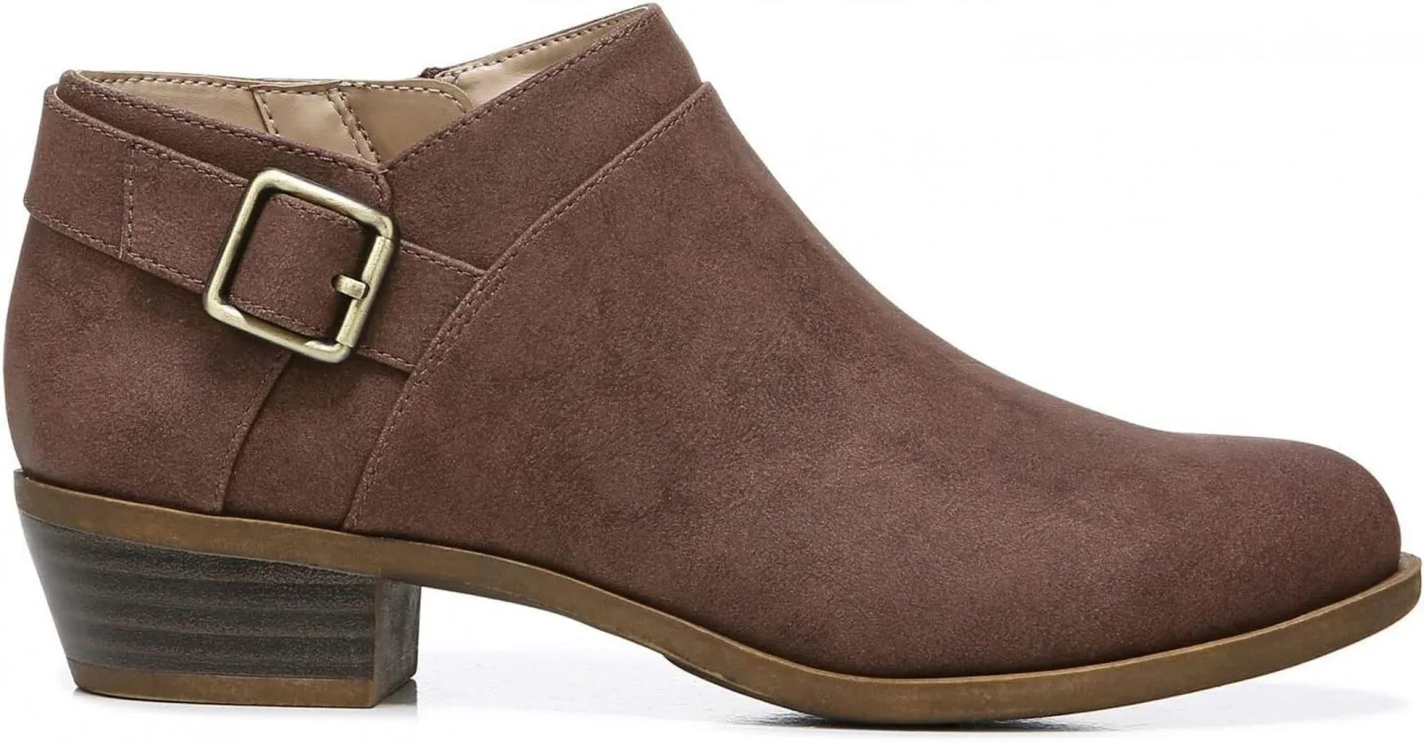 Lifestride Womens Alexi Ankle Boots H7962S1 Dark Tan Brown 9M