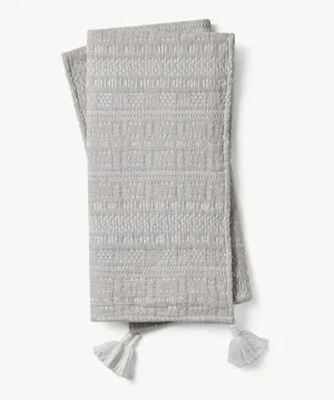 Liv Stripe Woven Tassel Throw