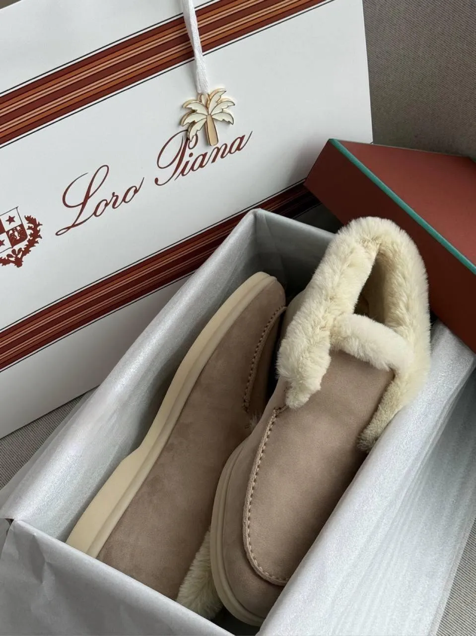 Loro Piana Suede Calfskin Open Hiking Ankle Boots