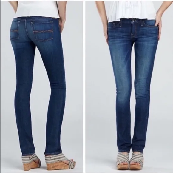 Lucky Brand Charlie Straight Women's Blue Jeans Size 4/27