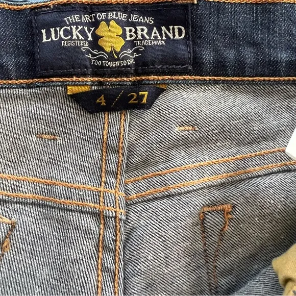 Lucky Brand Charlie Straight Women's Blue Jeans Size 4/27