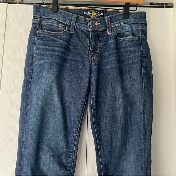 Lucky Brand Charlie Straight Women's Blue Jeans Size 4/27