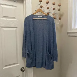 MADEWELL -  Cozy Warm Flowy Cardigan Sweater Light Blue - XSmall