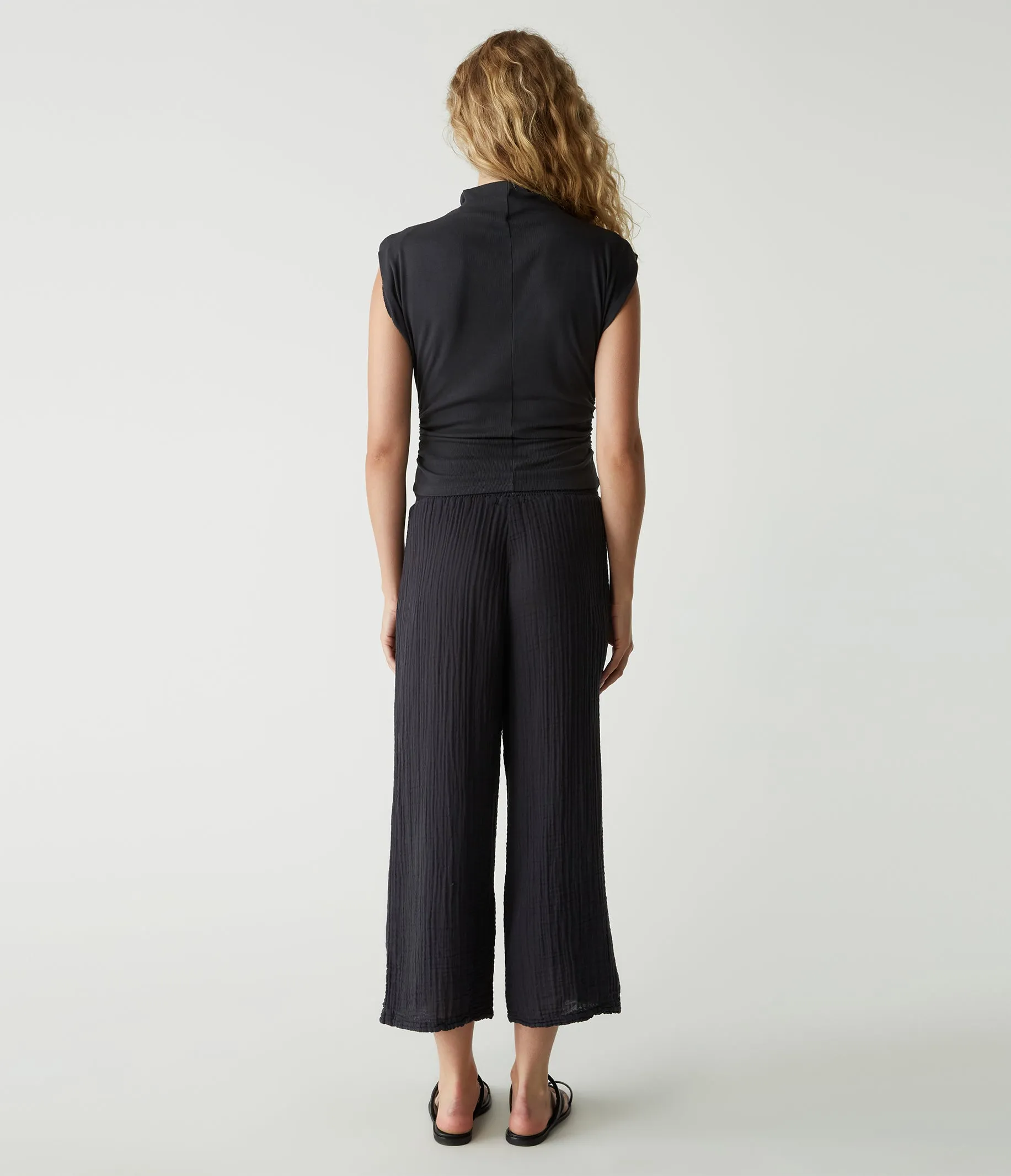 Medina Cropped Gauze Pant