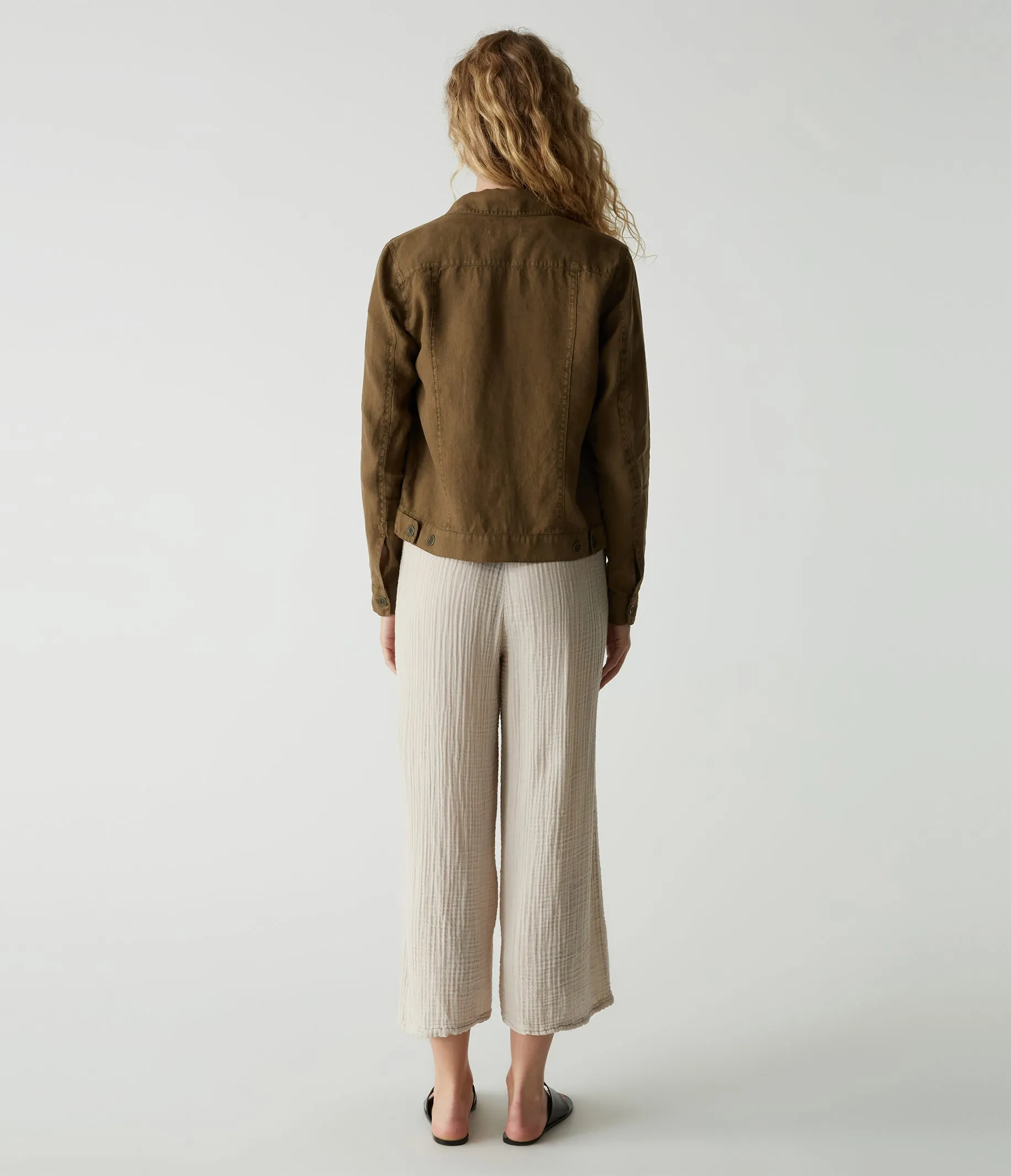 Medina Cropped Gauze Pant