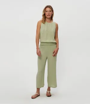 Medina Cropped Gauze Pant