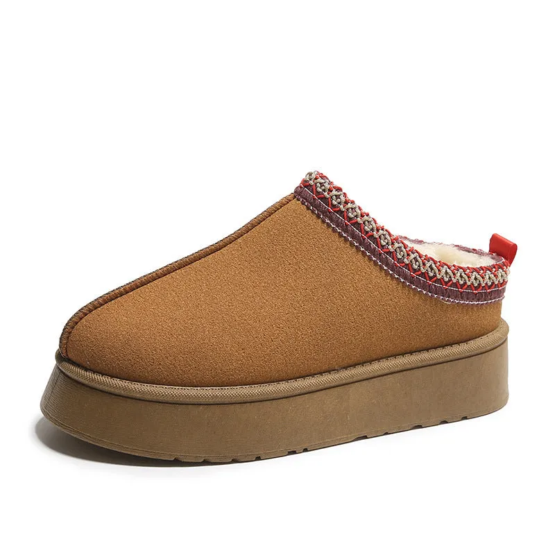 Melissa – Fluffy Women's Slippers with Thick Sole