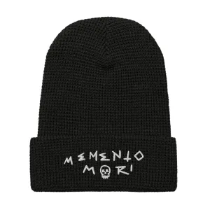 Memento Mori White Big Waffle beanie