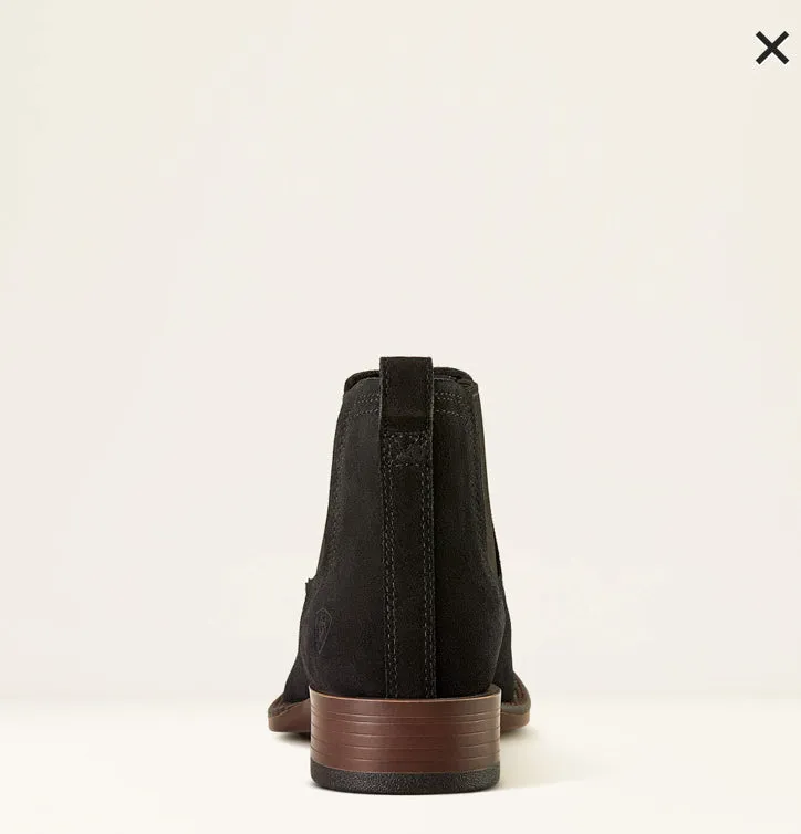 Men’s Ariat Black Suede Booker Ultra Boot