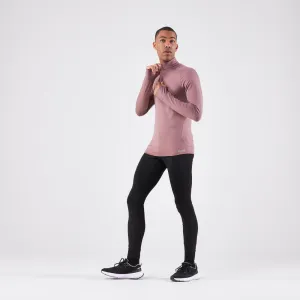 Men's KIPRUN Run 100 Warm Running Tights - Black