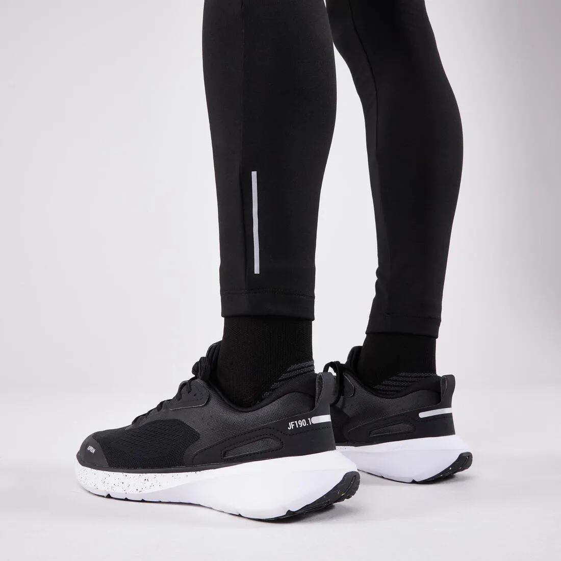 Men's KIPRUN Run 100 Warm Running Tights - Black