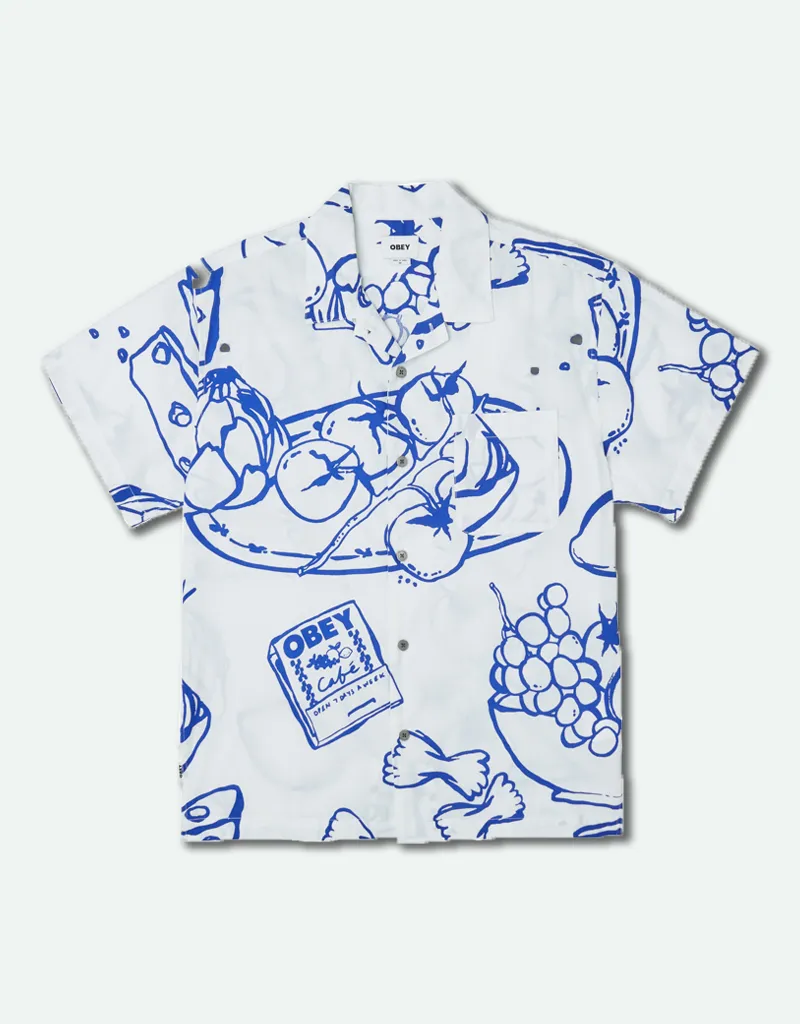 Men's Still Life Woven - White Multi