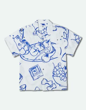 Men's Still Life Woven - White Multi