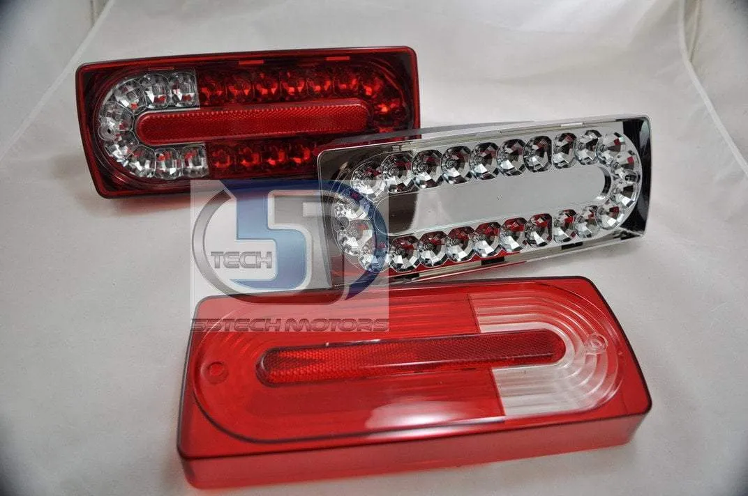 Mercedes Benz W463 G-Class 2010 Style LED Tail Lights covers ( LED)