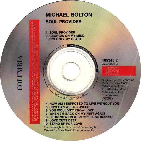 Michael Bolton: Soul Provider (CD, Album)