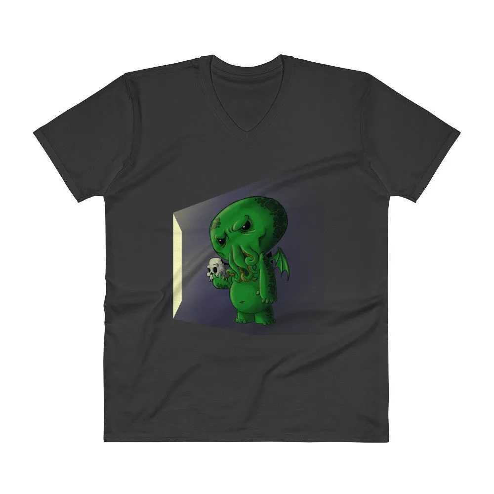 Midnight Snack Cthulhu V-Neck T-Shirt