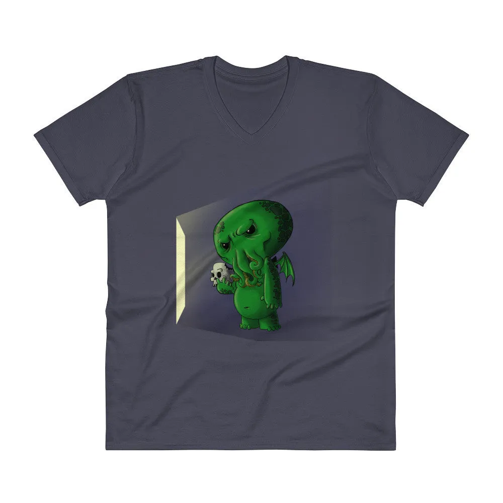 Midnight Snack Cthulhu V-Neck T-Shirt