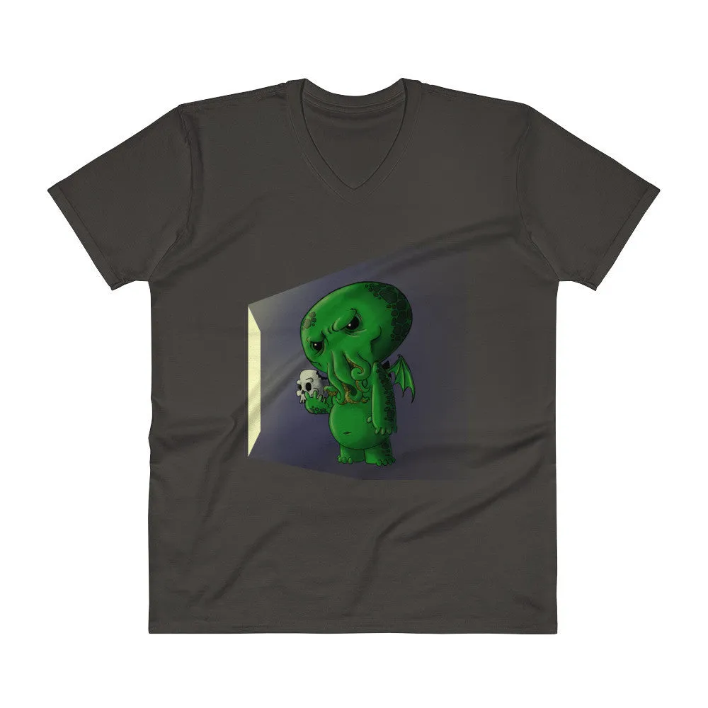 Midnight Snack Cthulhu V-Neck T-Shirt