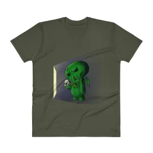 Midnight Snack Cthulhu V-Neck T-Shirt