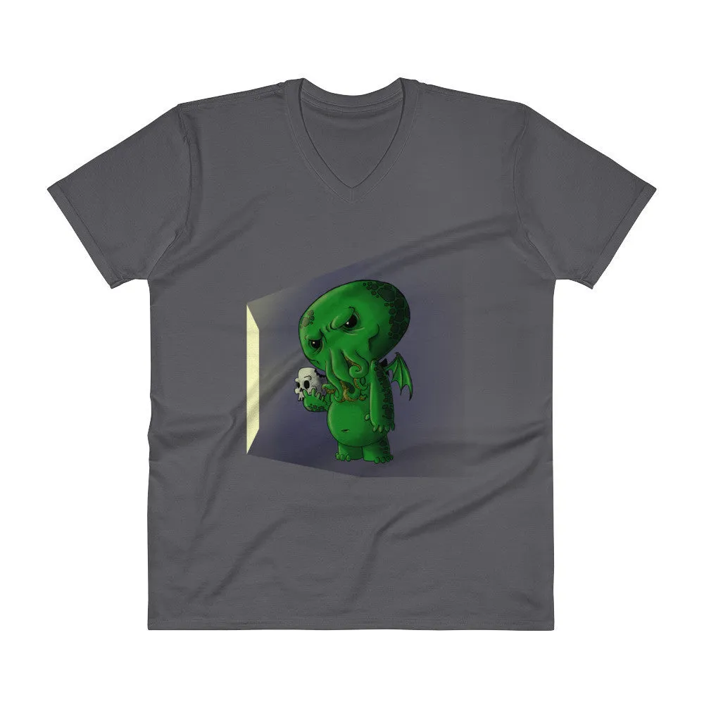 Midnight Snack Cthulhu V-Neck T-Shirt