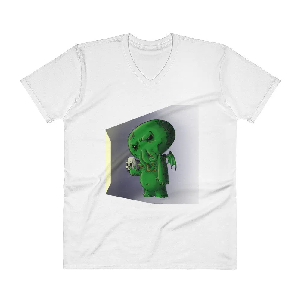 Midnight Snack Cthulhu V-Neck T-Shirt