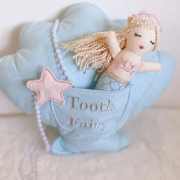 MON AMI - MIMI MERMAID TOOTH FAIRY PILLOW & DOLL SET
