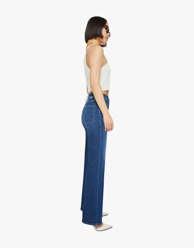 Mother The Lil' Patch Pocket Rambler Zip Sneak Jeans in These Boots Are Made For Walking