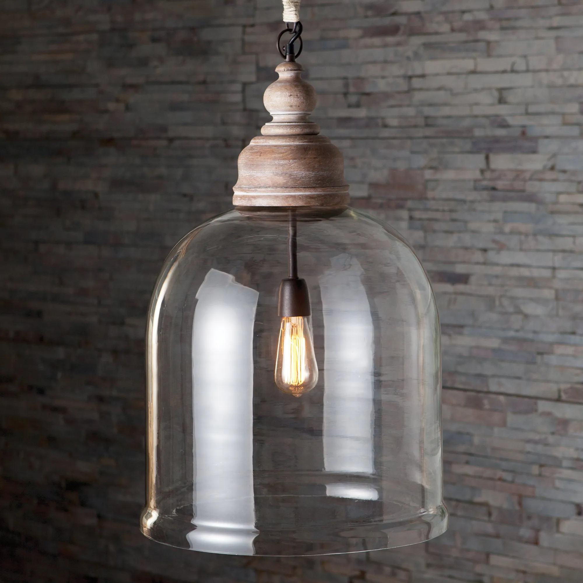 NAPA Home & Garden, VINTNER'S CLOCHE PENDANT 26",VS214