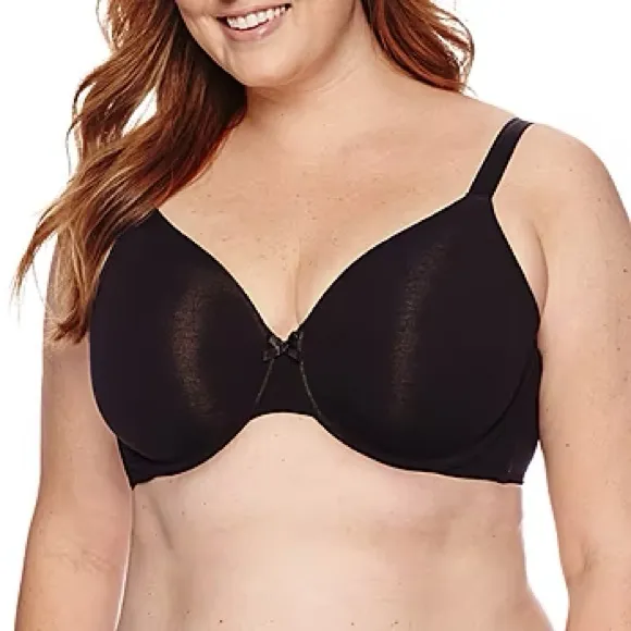Natural Comfort Lightly Lined Full Coverage Black Underwire Bra Ambrielle 42D