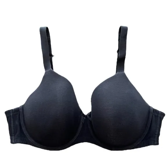 Natural Comfort Lightly Lined Full Coverage Black Underwire Bra Ambrielle 42D