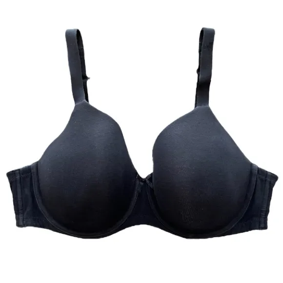 Natural Comfort Lightly Lined Full Coverage Black Underwire Bra Ambrielle 42D
